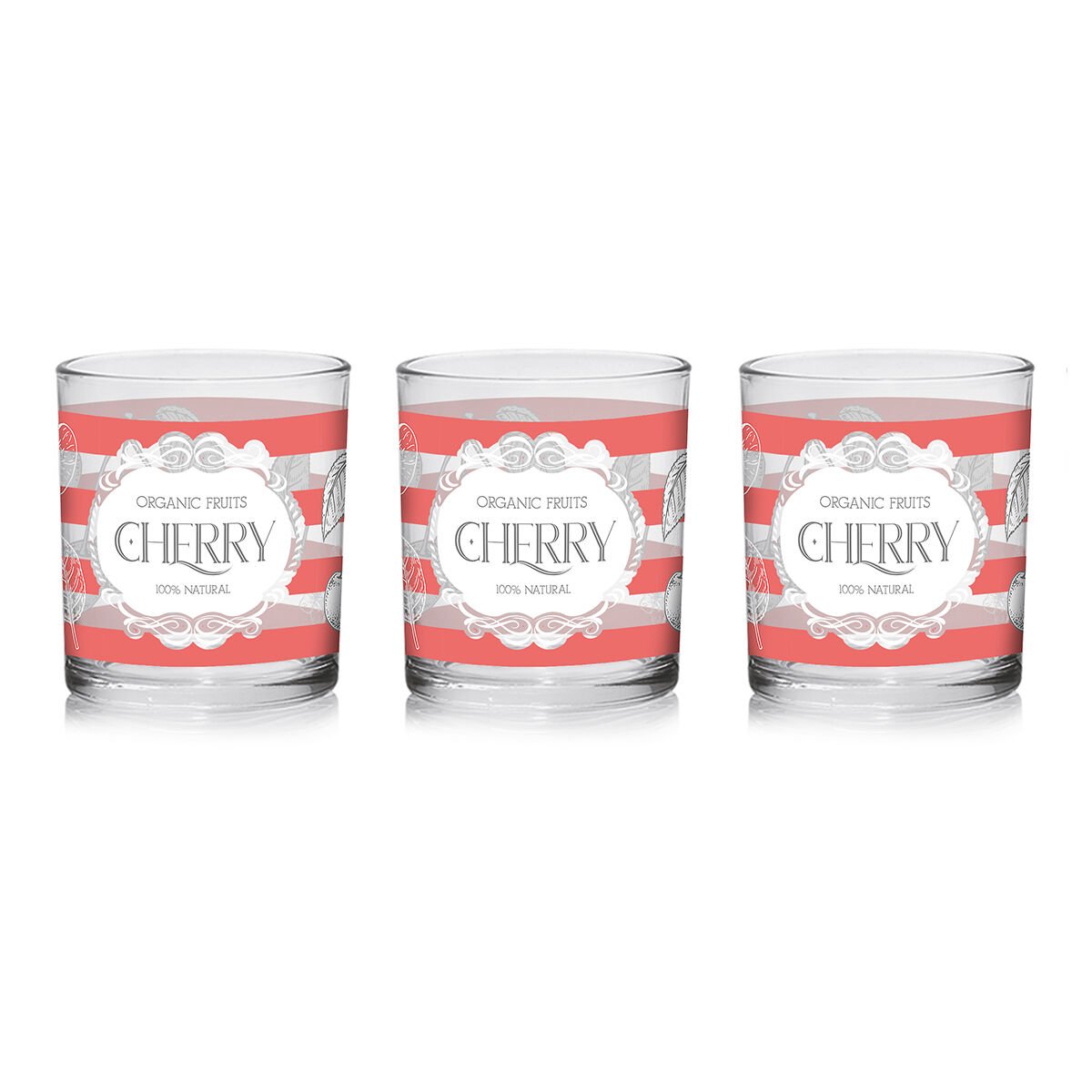 Cerve Season Cherry 3’lü Su Bardağı 220cc.