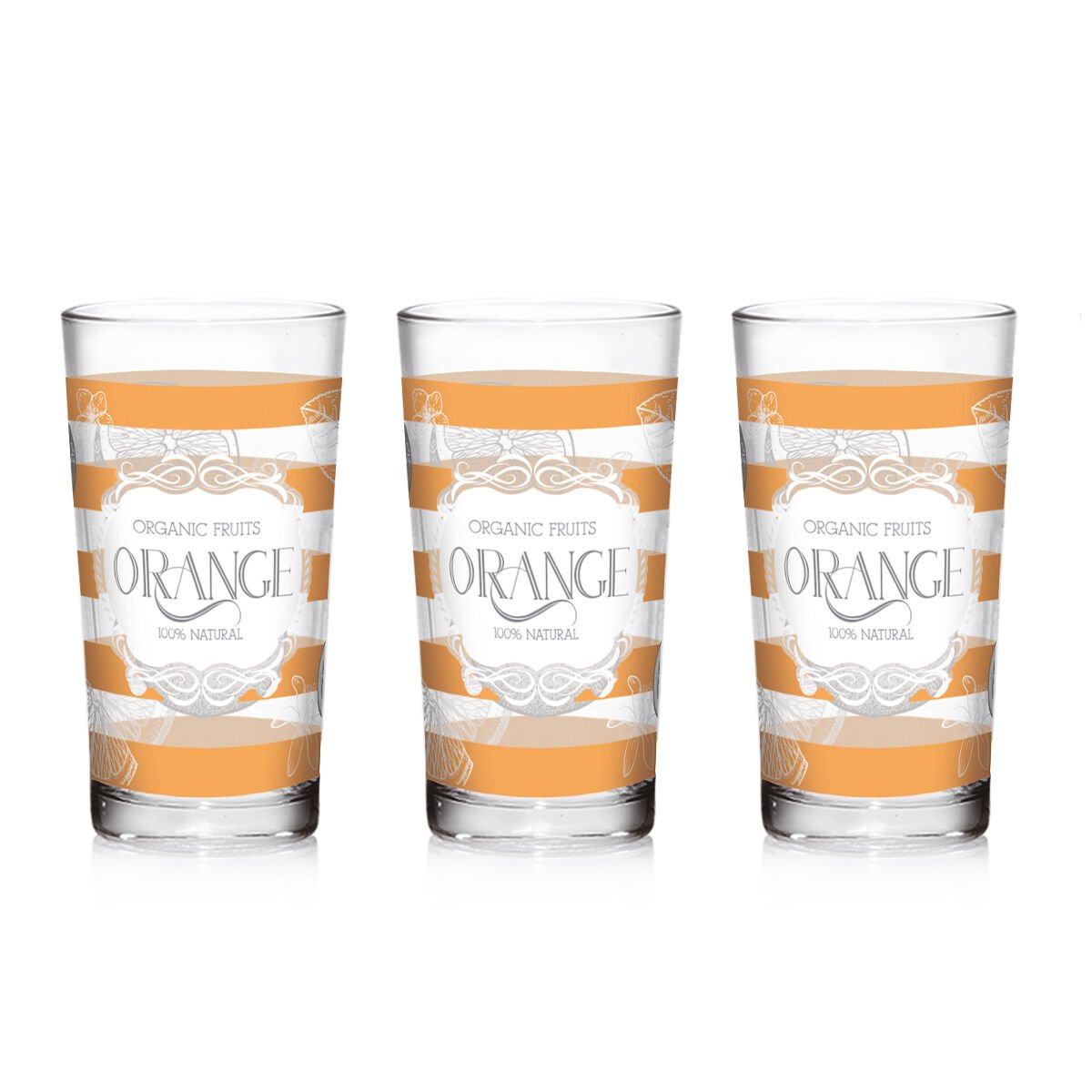 Cerve Season Orange 3’lü Meşrubat Bardağı 250cc.