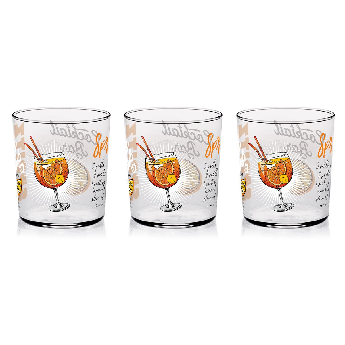 Cerve Drink 3’lü Su Bardağı 360cc.