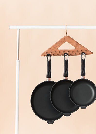 Gastrolux Siyah 2 Parça Alüminyum Döküm Tava Seti