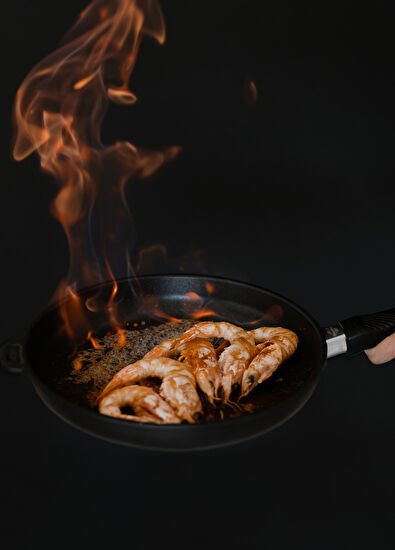 Gastrolux Siyah 2 Parça Alüminyum Döküm Tava Seti