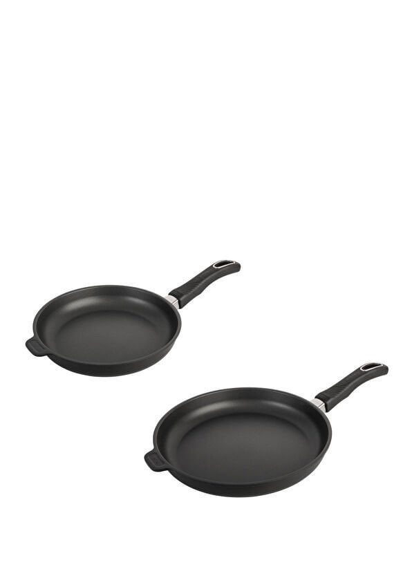 Gastrolux Siyah 2 Parça Alüminyum Döküm Tava Seti