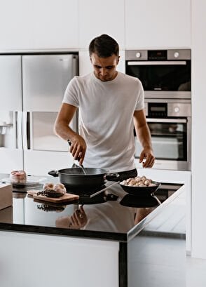 Gastrolux Siyah 7 Parça Alüminyum Döküm Tencere Seti