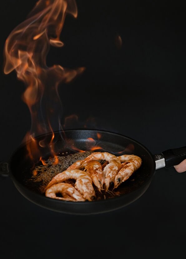 Gastrolux Döküm Siyah 3 Parça Alüminyum Döküm Tencere ve Tava Seti