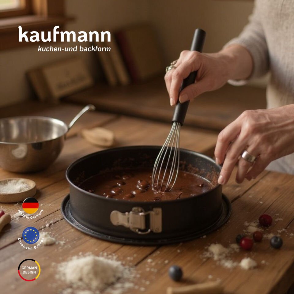 KAUFMANN DÜZ & GENİŞ TABAN KELEPÇELİ KEK KALIBI 26 CM