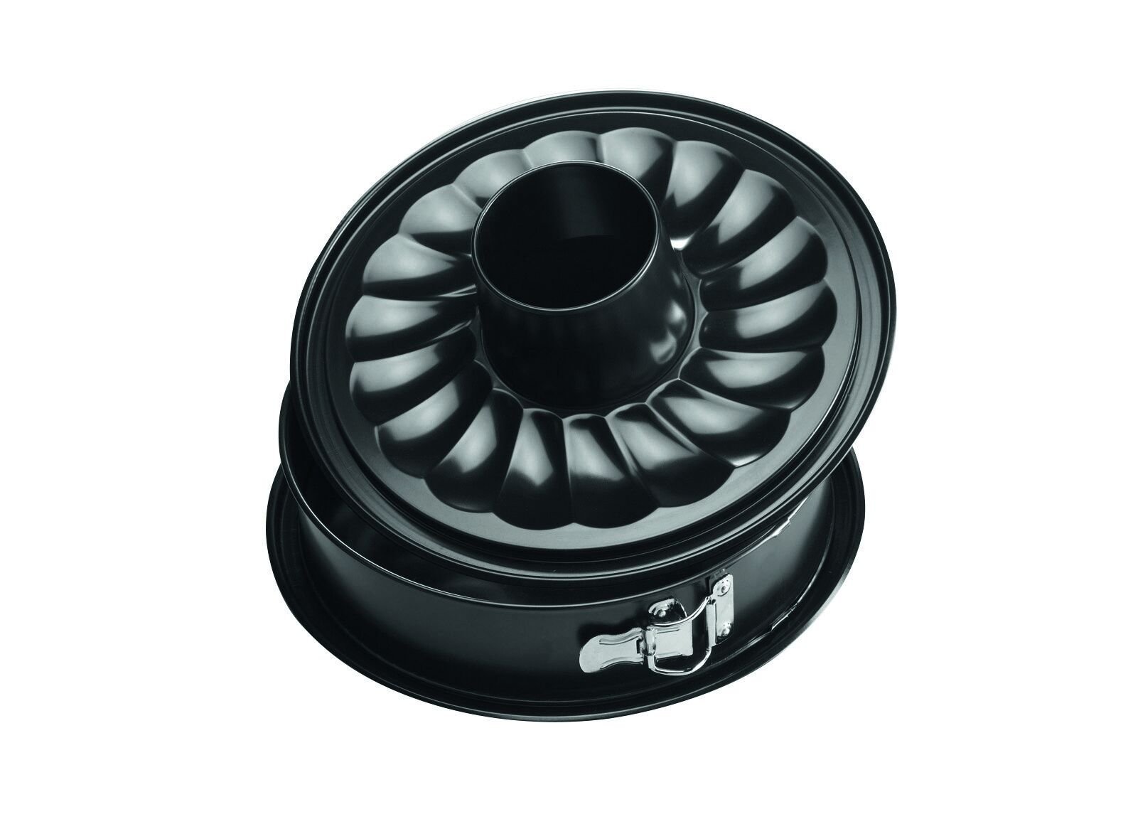 KAUFMANN DÜZ & GENİŞ ÇİFT TABANLI KELEPÇELİ KEK KALIBI 26 CM