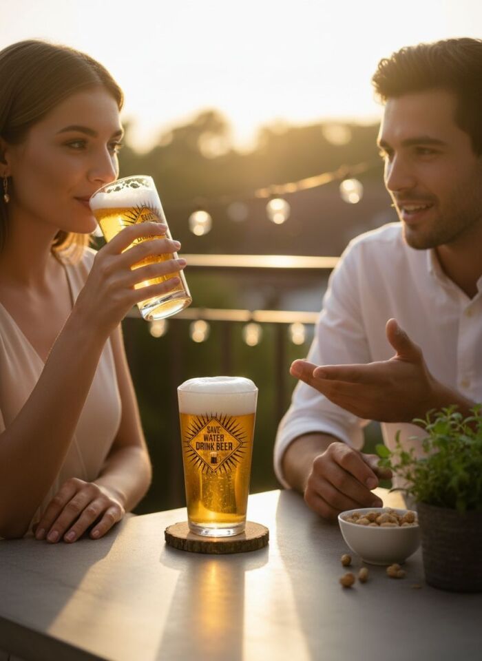 Cerve Save Water 380 CC Bira Bardağı 2 Parça