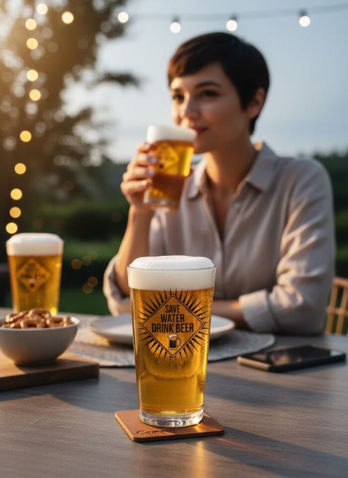 Cerve Save Water 380 CC Bira Bardağı 2 Parça