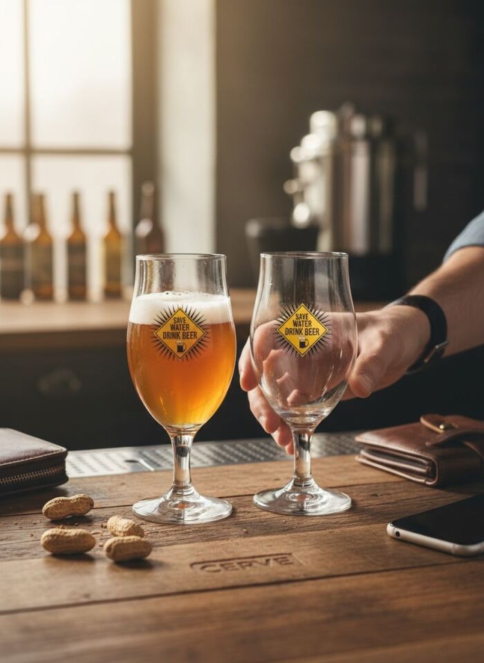 Cerve Save Water 0.4 LT Bira Bardağı 2 Parça