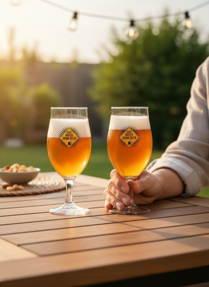 Cerve Save Water 0.4 LT Bira Bardağı 2 Parça