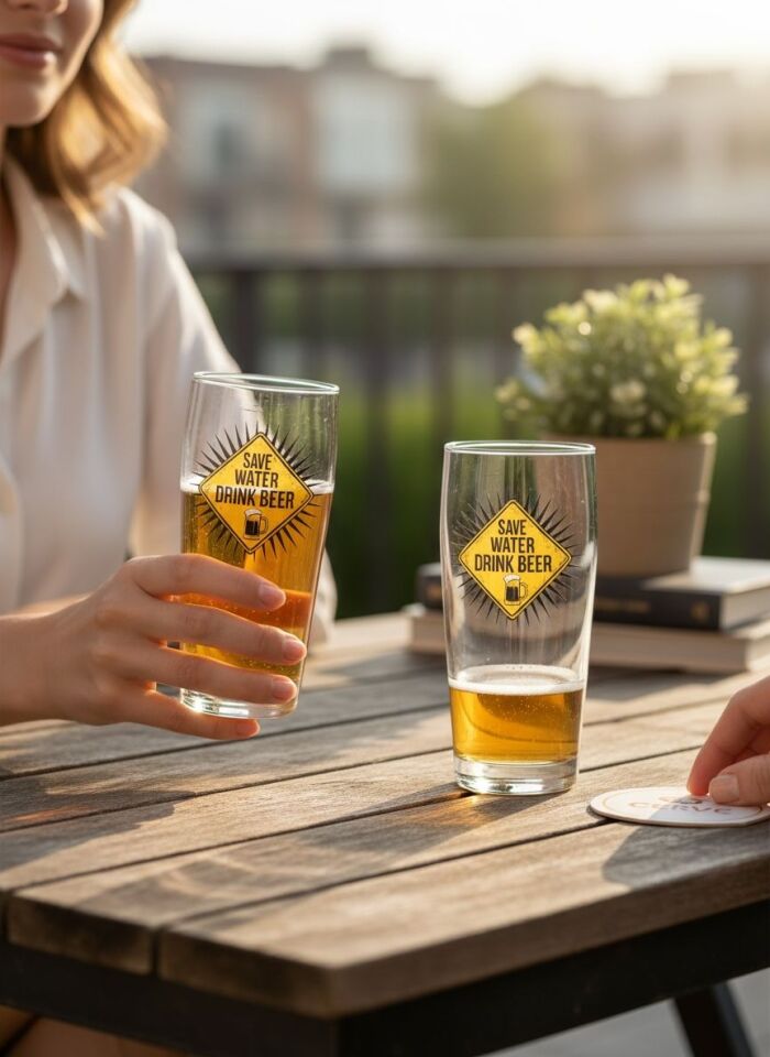 Cerve Save Water 490 CC Bira Bardağı 2 Parça
