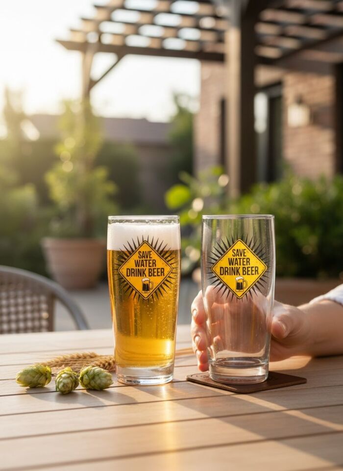 Cerve Save Water 490 CC Bira Bardağı 2 Parça