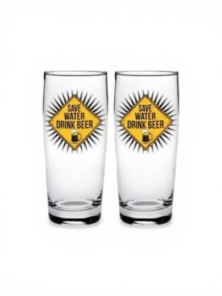 Cerve Save Water 490 CC Bira Bardağı 2 Parça