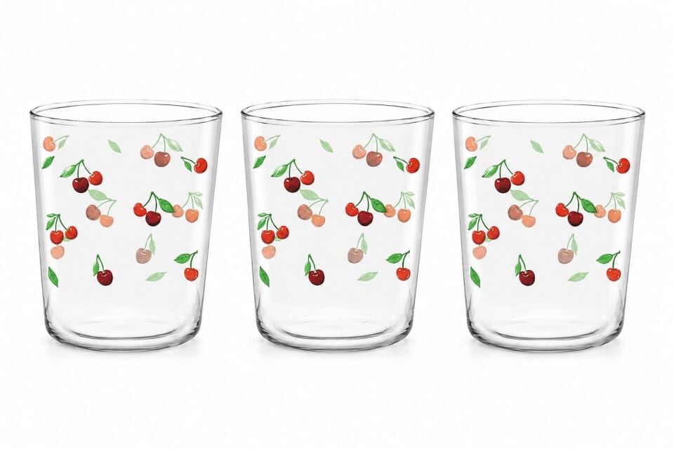 Cerve CHERRY Su Bardağı Seti 315 CC 3 Parça