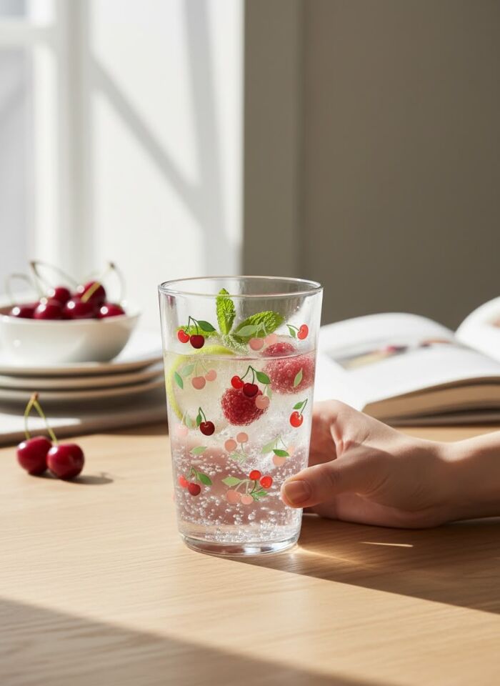 Cerve Cherry Meşrubat Bardağı Seti 3 Parça 400 CC
