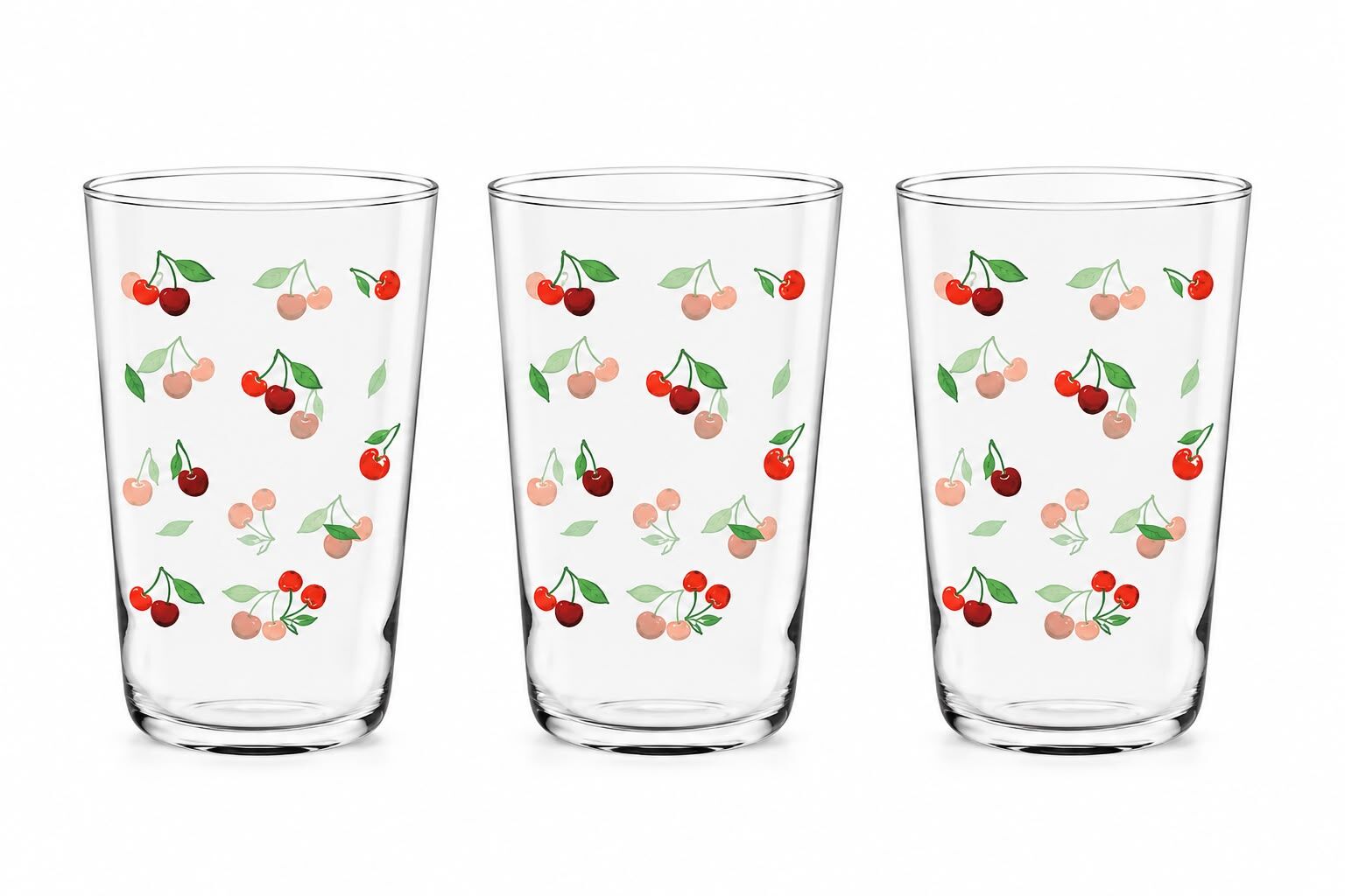 Cerve Cherry Meşrubat Bardağı Seti 3 Parça 400 CC