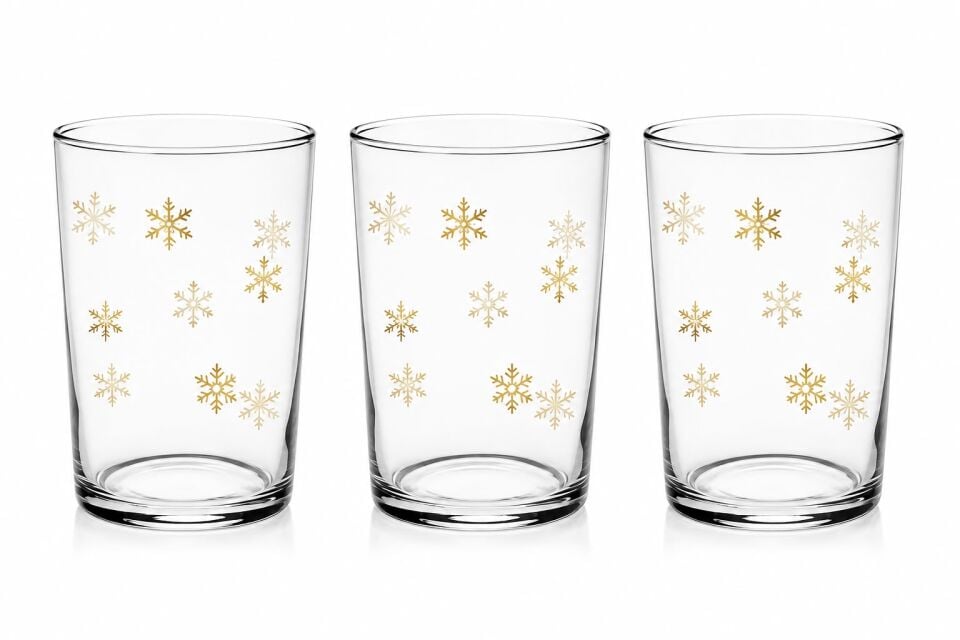 Cerve GOLD FLAKES meşrubat bardağı seti 510 CC