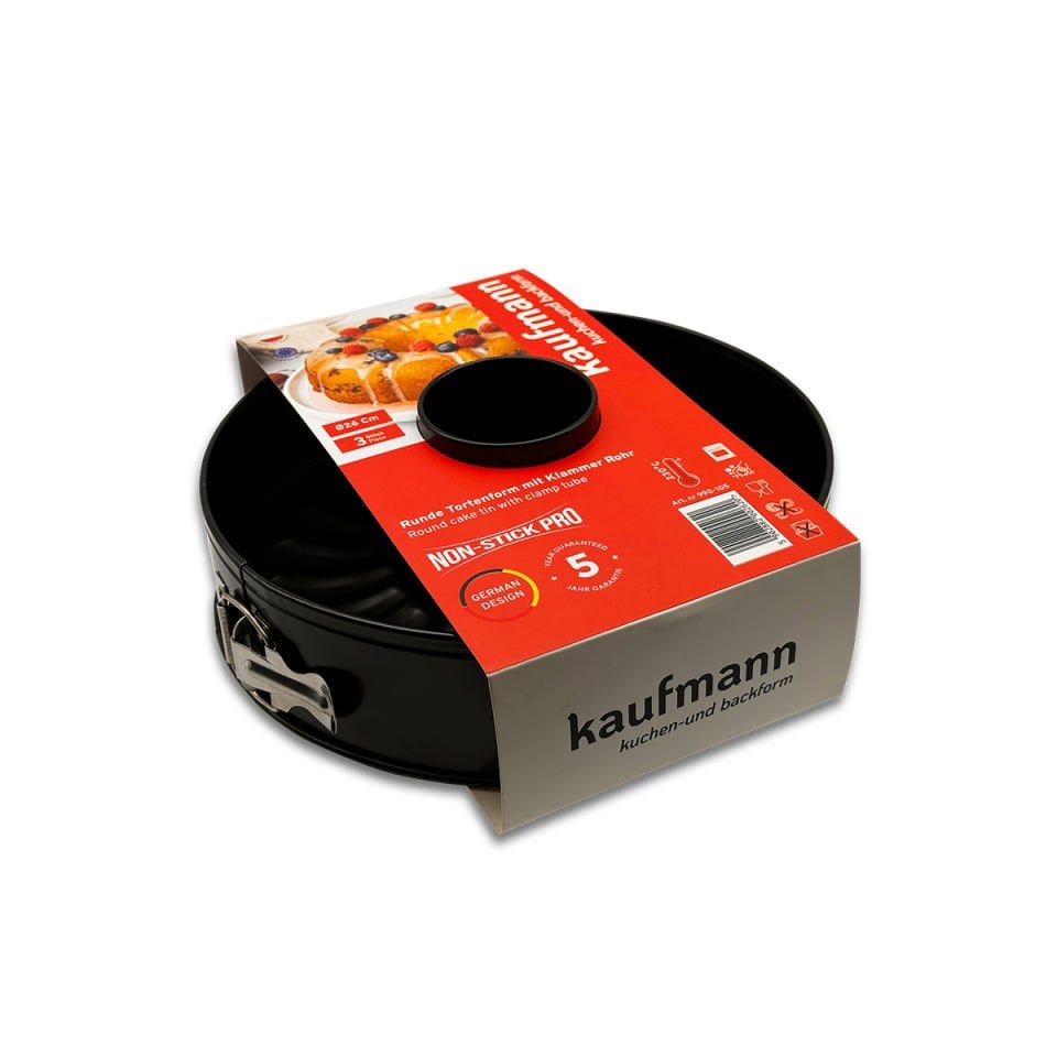 Kaufmann Classic Kelepçeli 2 Taban Non-Stick Kek Kalıbı 26 cm