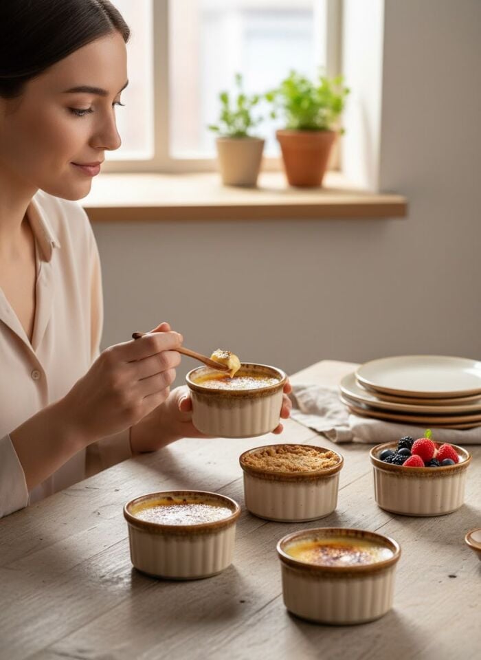 Lia 9 cm Kahve Akıtma File 4'lü Sufle Kase seti