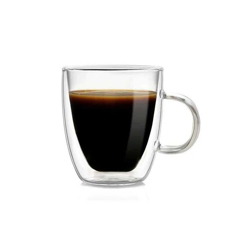 Lia Çift Katman Kulplu Bardak 90 ml