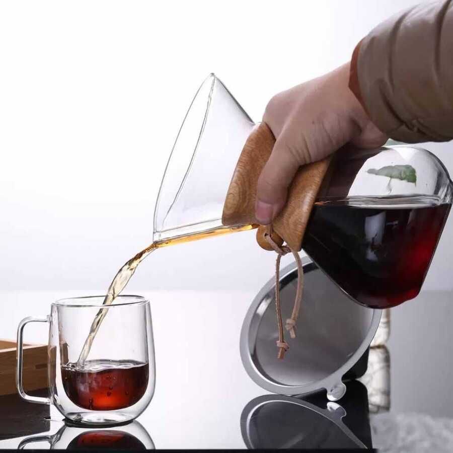 Lia Cam Kahve Demleme 600 ml