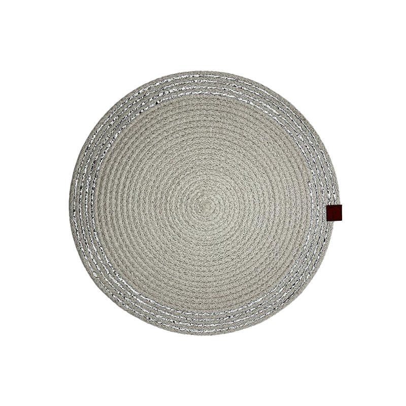 Lia Jüt Kumaş Yaldızlı Supla Ekru Platin 32 cm
