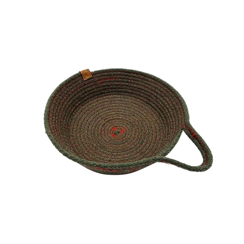 Lia Jüt Tek Kulplu Organizer Yeşil Kırmızı 21 cm