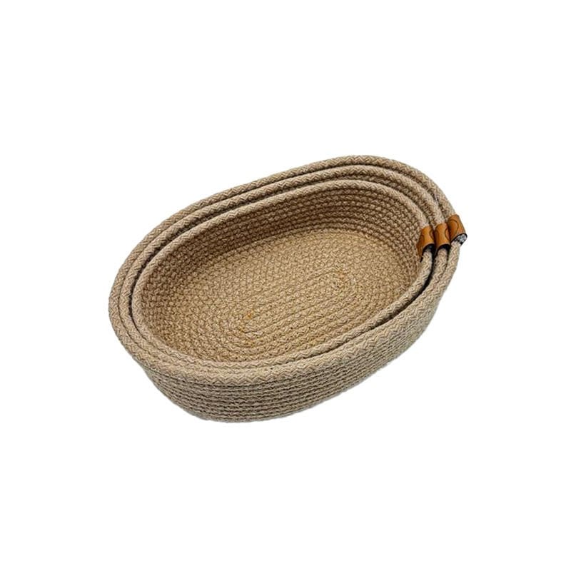 Lia Jüt 3'lü Oval Organizer Hasır 29 cm