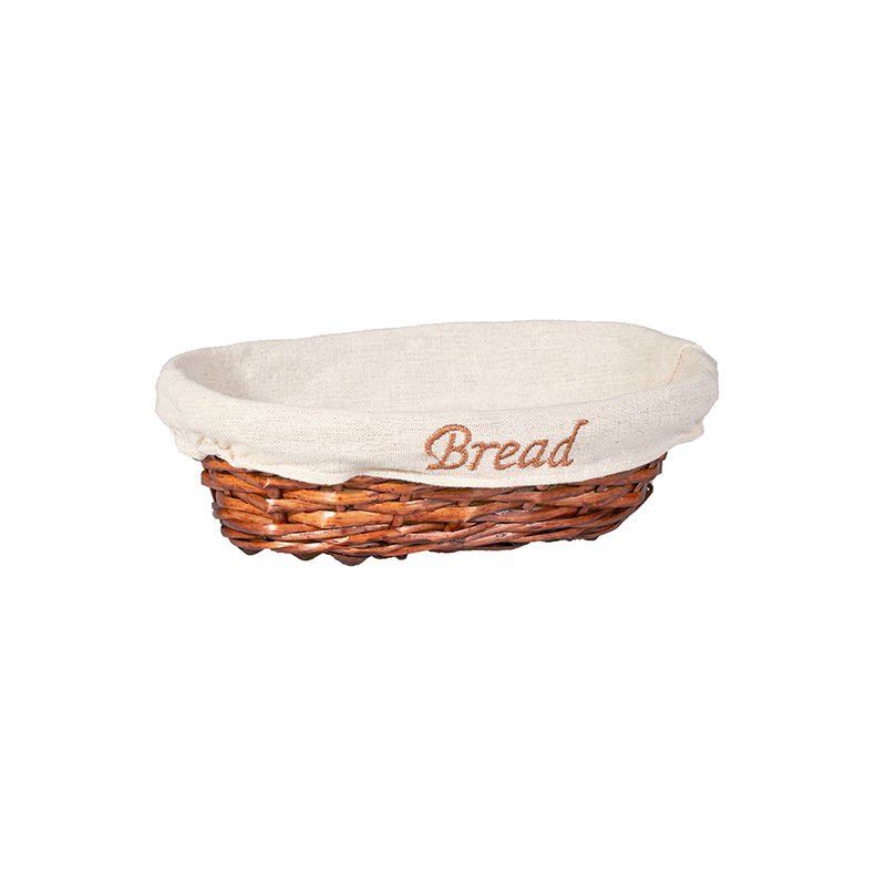 Lia Hasır Bezli Ekmek Sepeti Oval 24x17x7cm