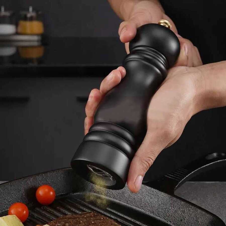 Lia Ahşap Tuz/Biber Değirmeni Seramik 14 cm