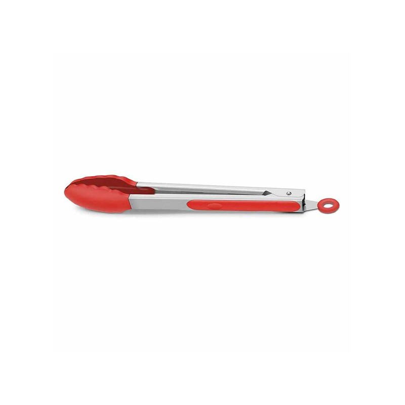 Lia Barbekü Maşası Silikon Kırmızı 25 cm