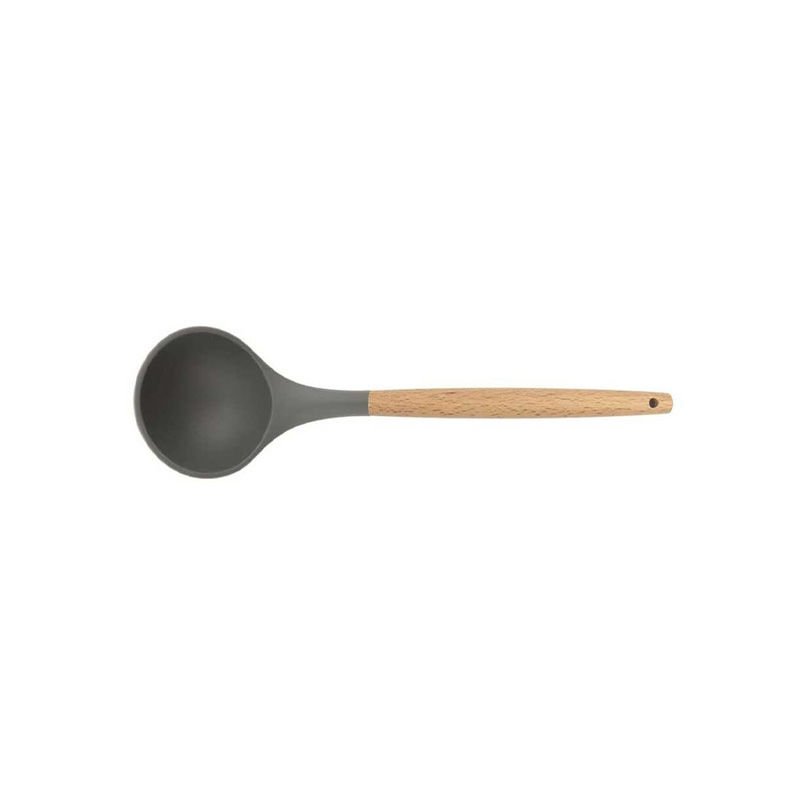Lia Silikon Kepçe Ahşap Sap 31 cm