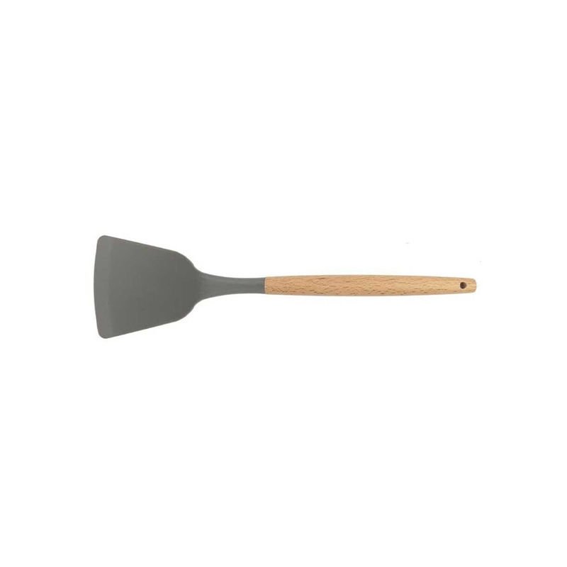 Lia Silikon Servis Spatula Ahşap Sap 31,5 cm