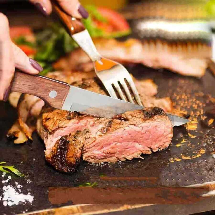 Lia Steak Bıcagı Ahşap Saplı